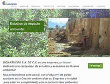 Tablet Screenshot of bioantropo.com